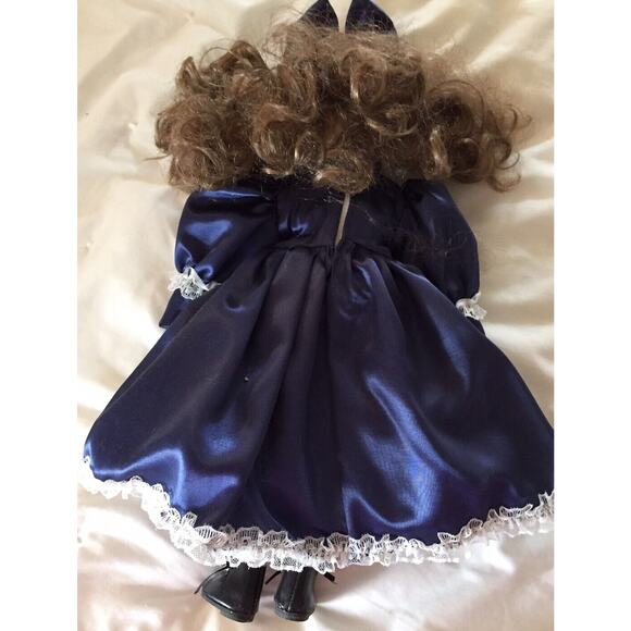 shirley temple doll blue dress Danbury The Worlds Darling Shirley Temple Porcelain Doll – Whatnots &  Whimsies main image 0
